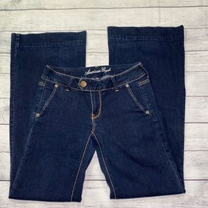 American Eagle Trouser Jeans Flare Size 2